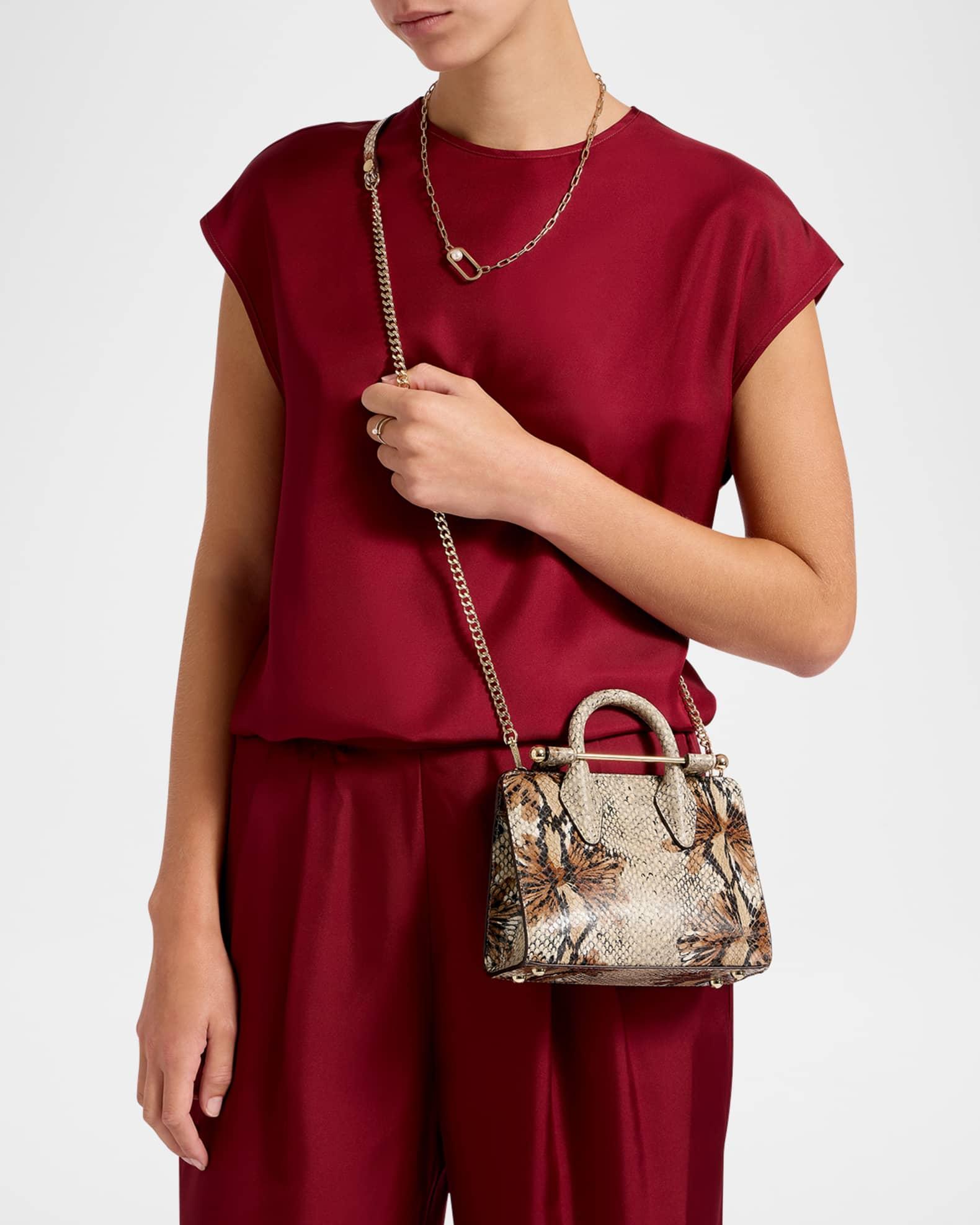 Nano Snake-Effect Leather Crossbody Bag Product Image