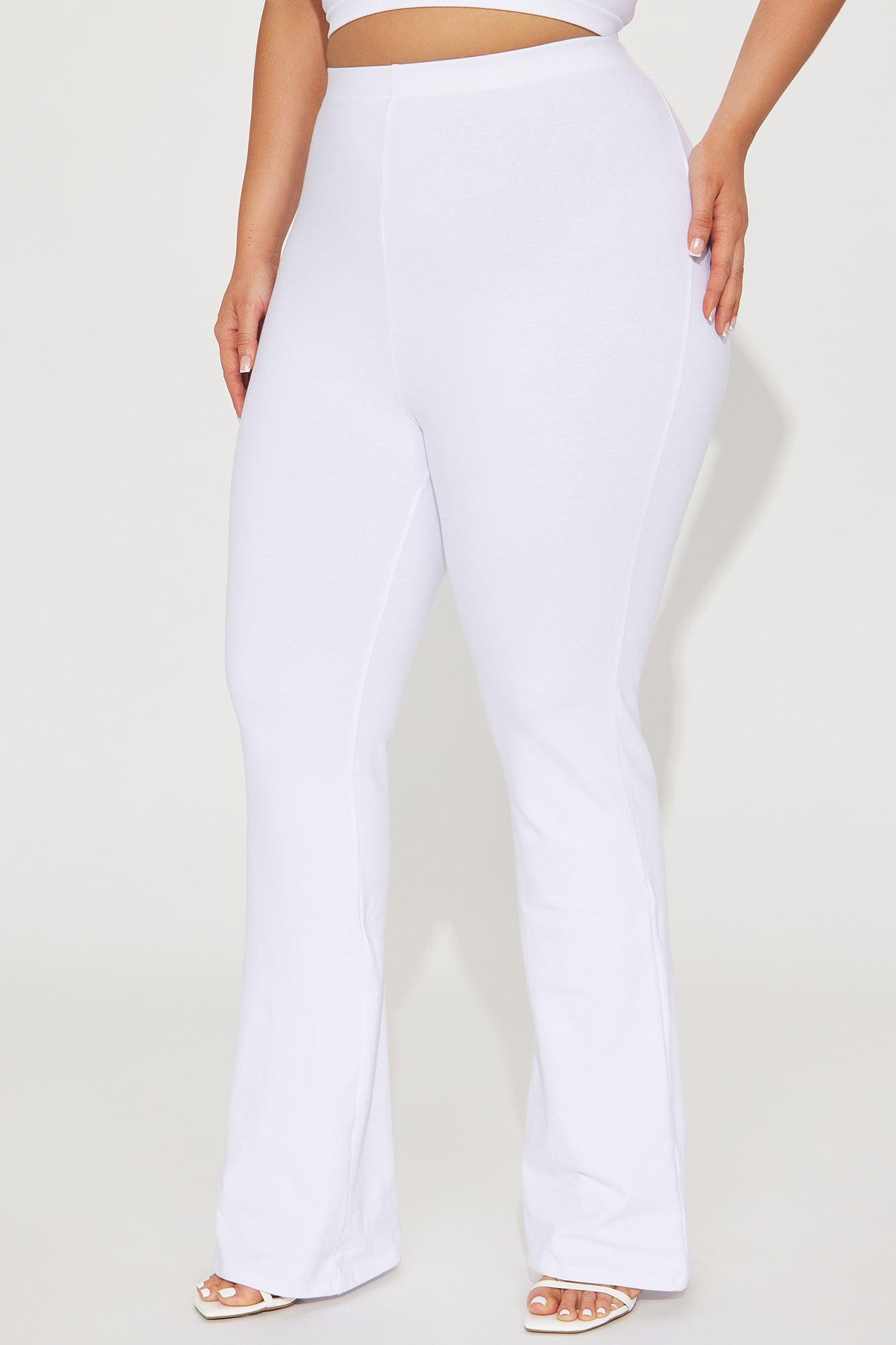 Adriana Flare Pant - White Product Image