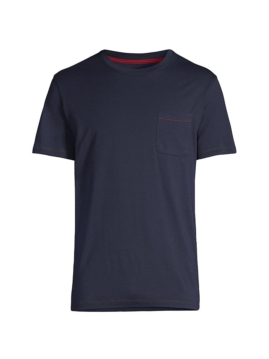 Men's Silk-Blend Pocket T-Shirt Product Image