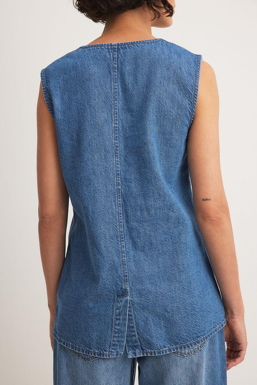 Soft Denim Vest Product Image