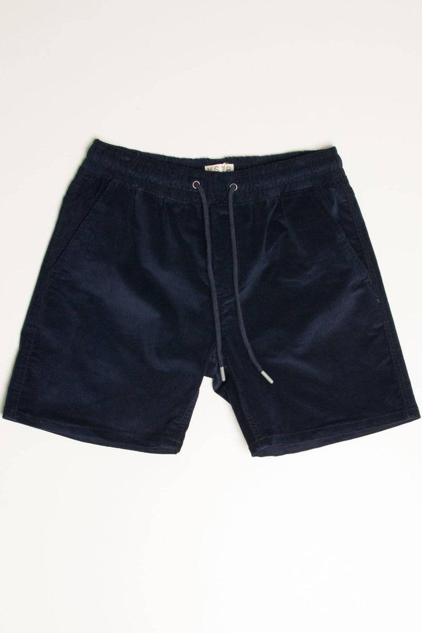 Midnight Navy Corduroy Shorts Product Image