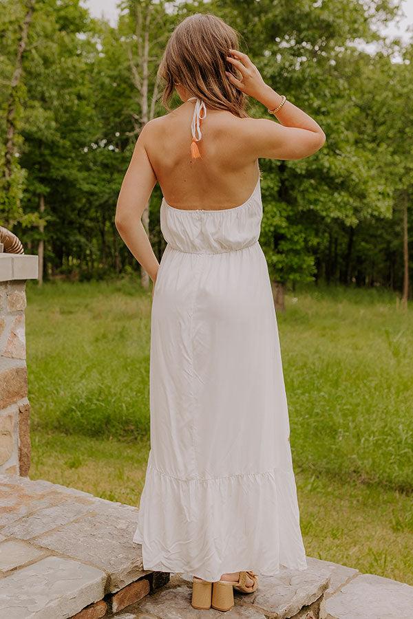 Sunset Meadow Floral Embroidered Maxi Dress Product Image