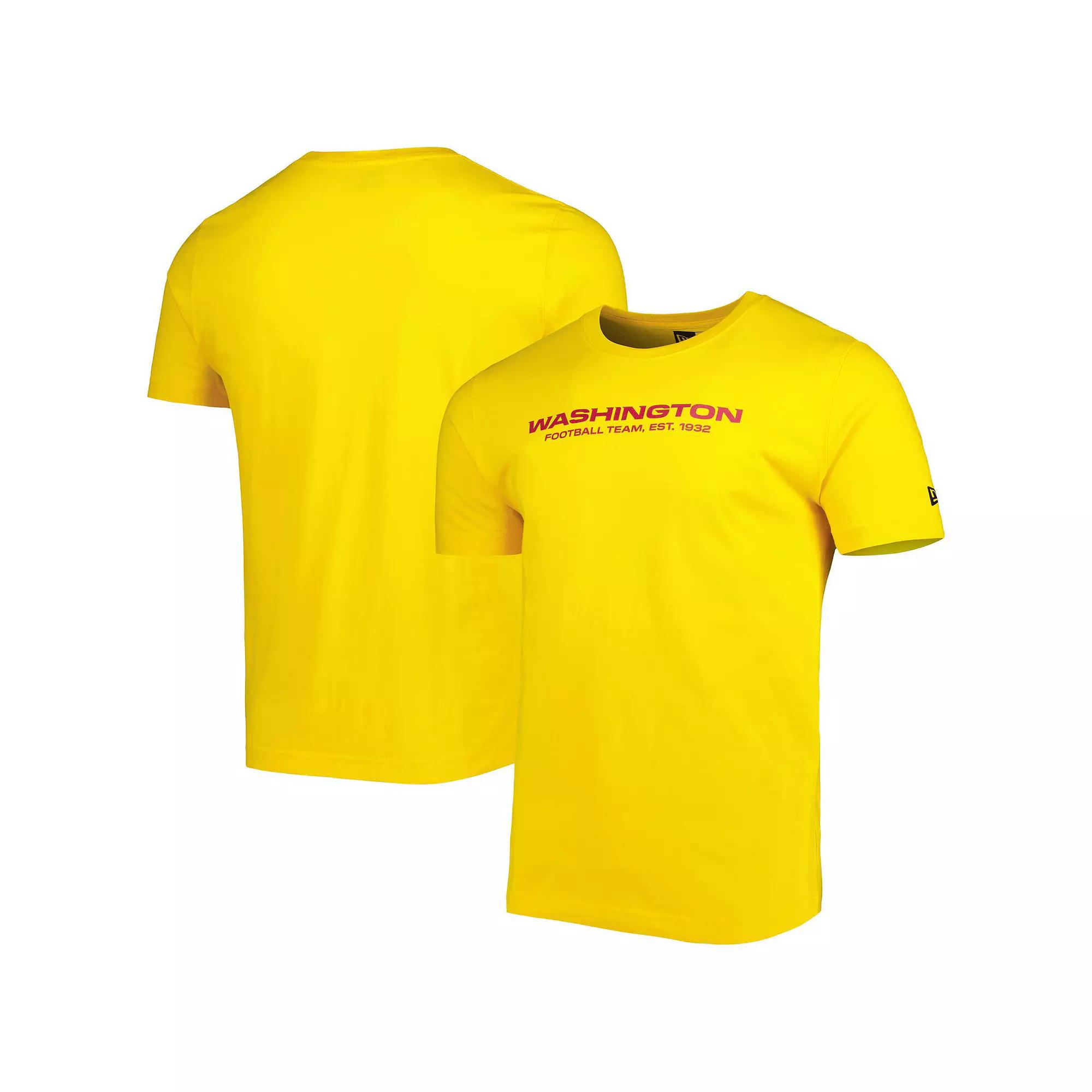 Men's New Era Gold Washington Commanders League Tonal T-Shirt,  Product Image