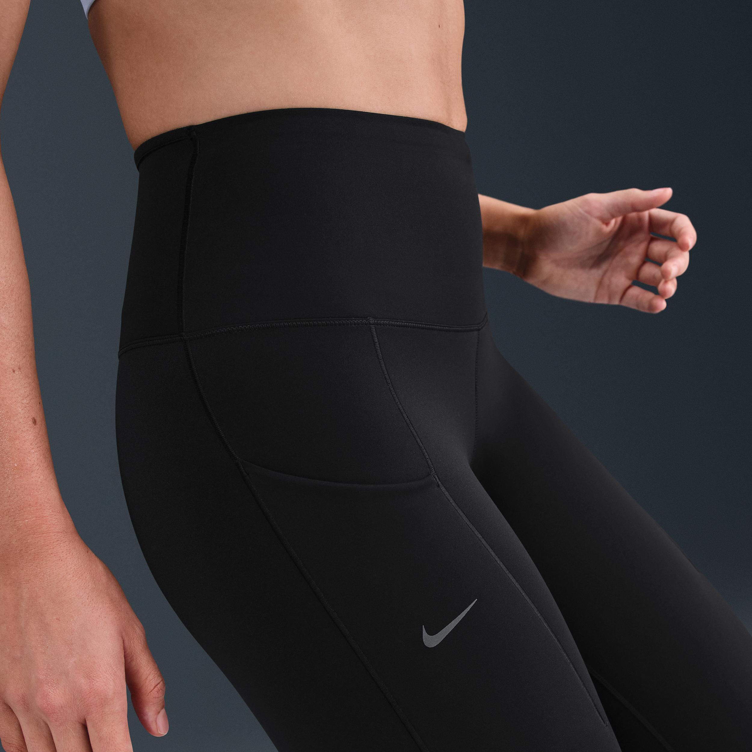 Nike Womens Go High-Waisted 7/8 Leggings with Pockets | HQ4319-010 Product Image