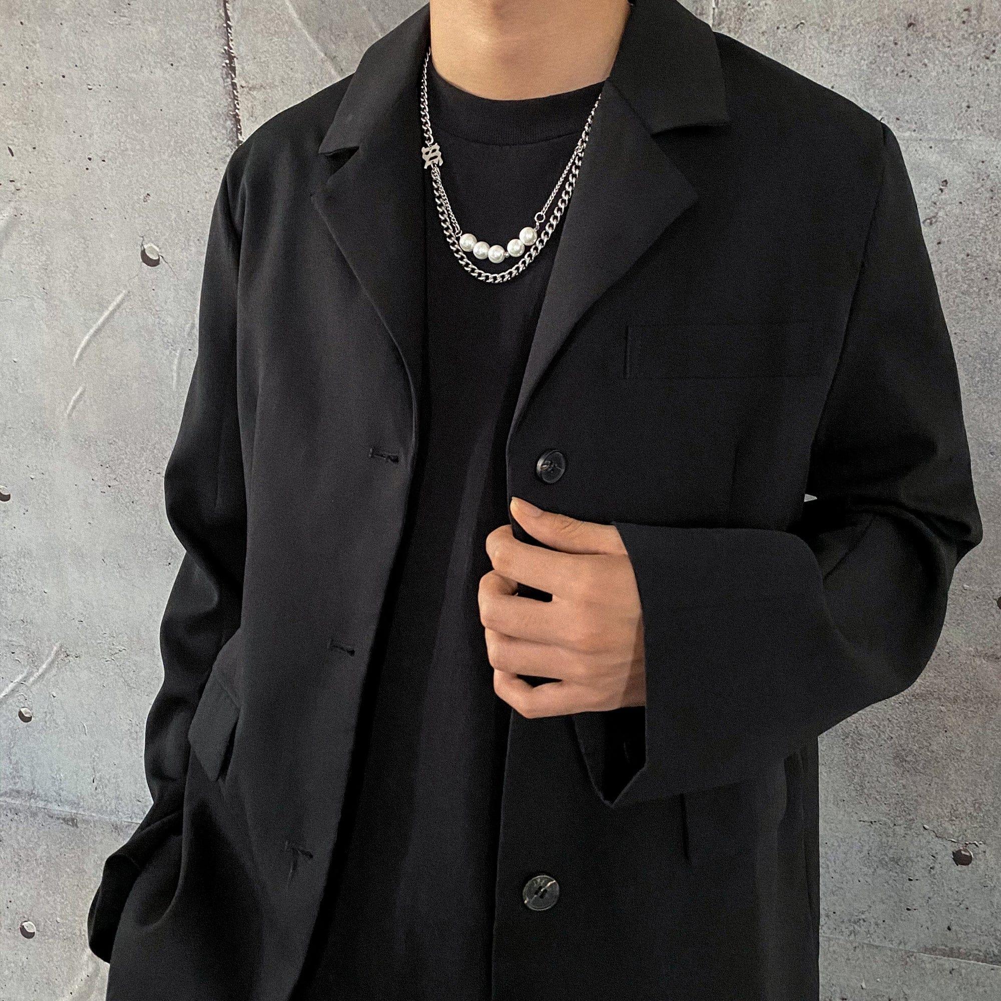 PEARL DOUBLE LAYER CHAIN NECKLACE Product Image