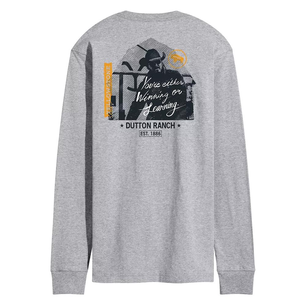 Men's Yellowstone Rip Winning Or Learning Long Sleeve Graphic Tee,  Product Image