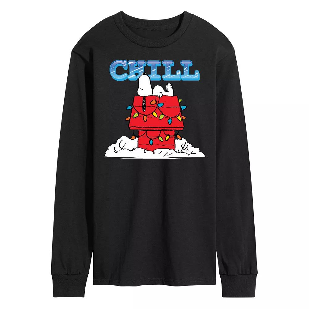 Men's Peanuts Snoopy Chill Long Sleeve Tee,  Product Image
