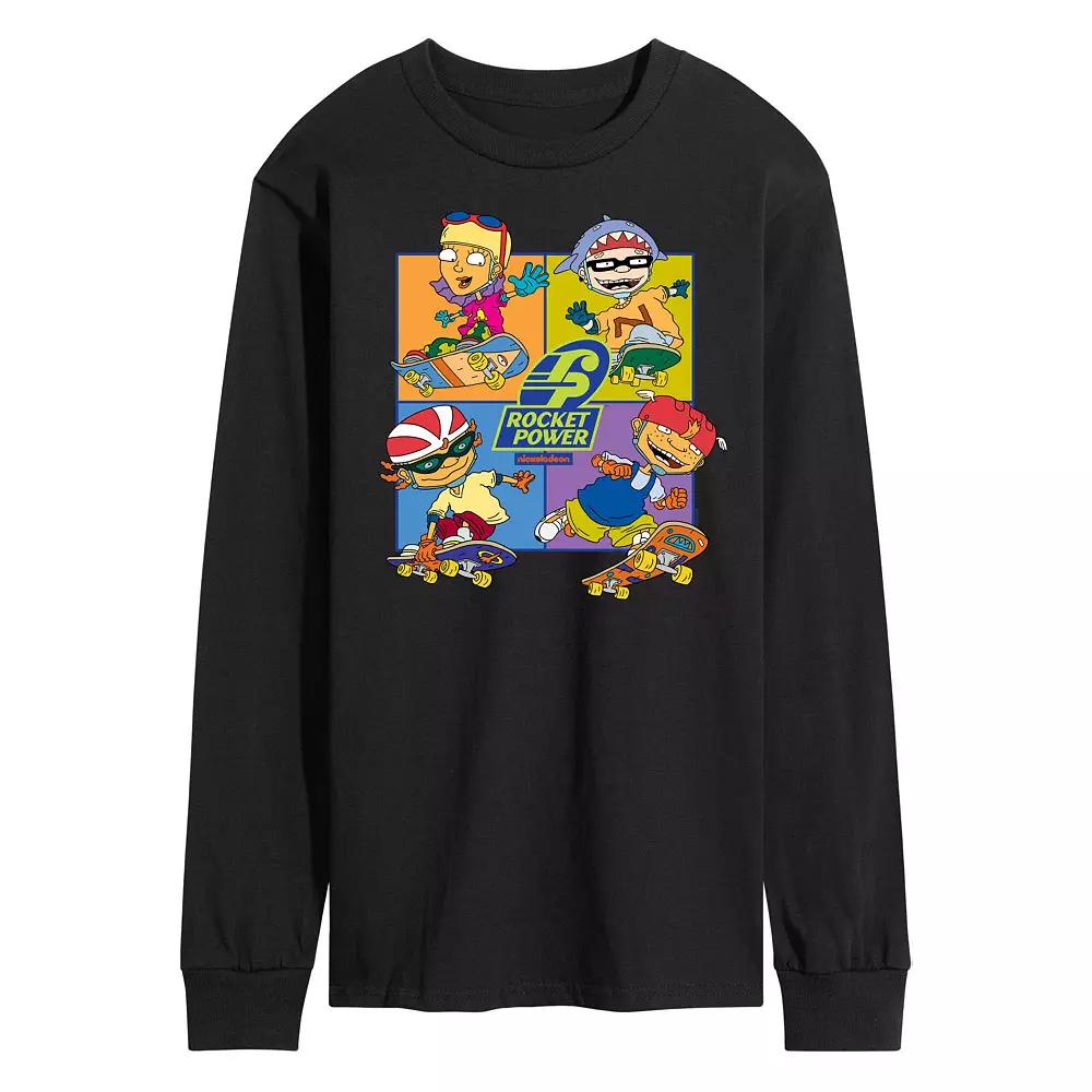 Men's Nickelodeon Rocket Power Grid Long Sleeve Tee,  Product Image