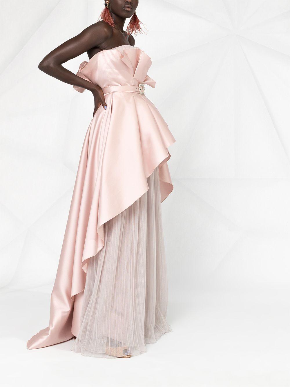 ruffled bustier dress Product Image