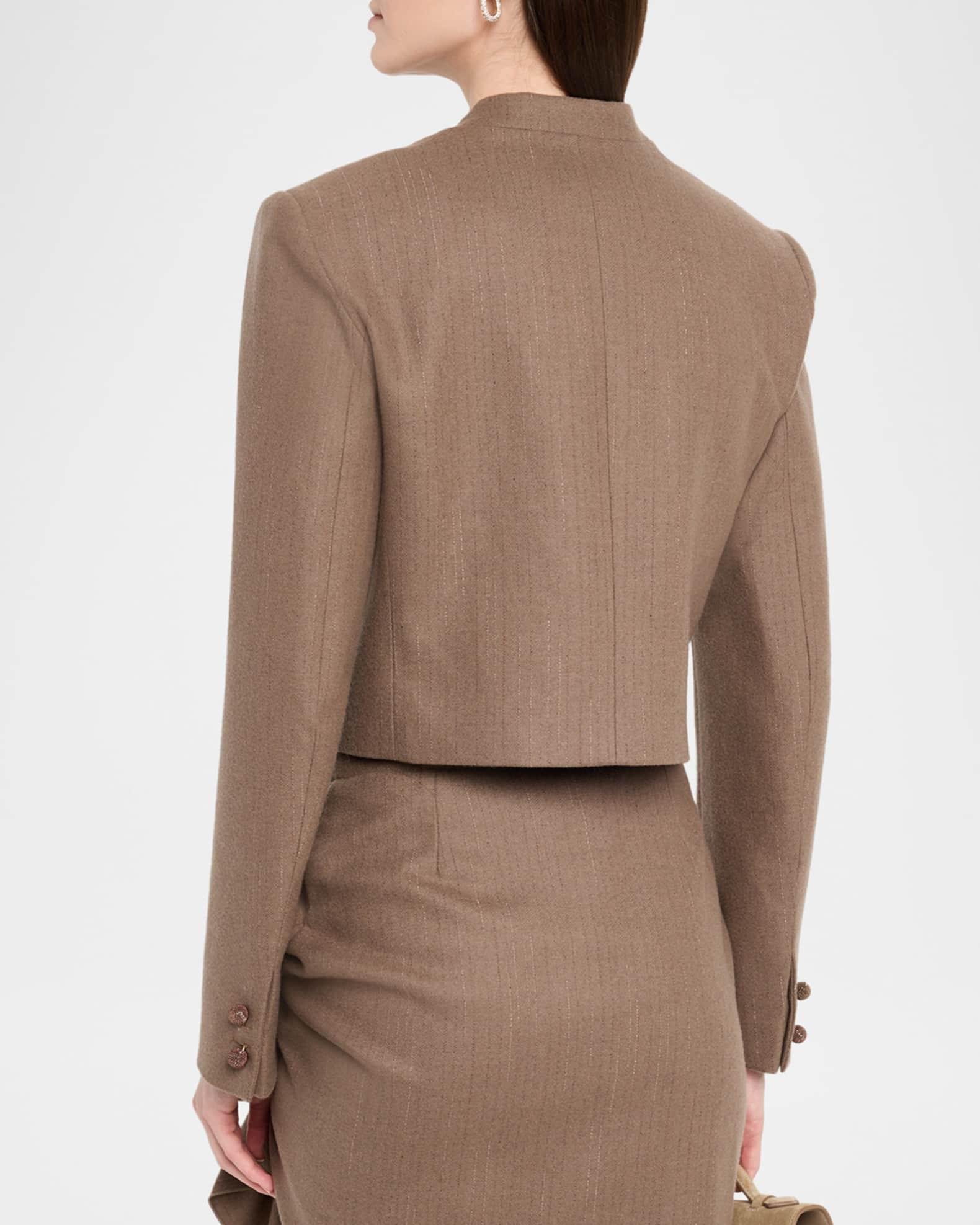 Cropped Pinstripe Jacket Product Image