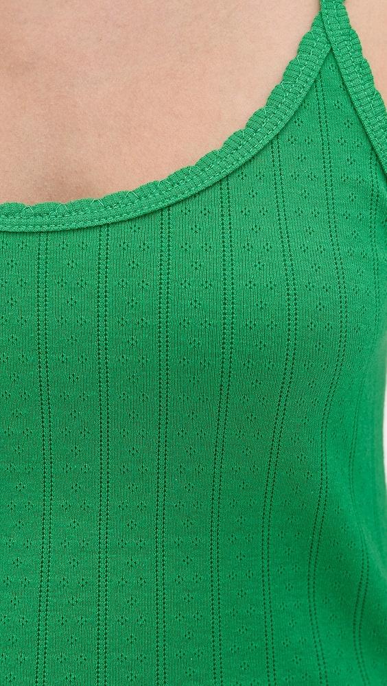 Leset Pointelle Classic Tank Top | Shopbop Product Image