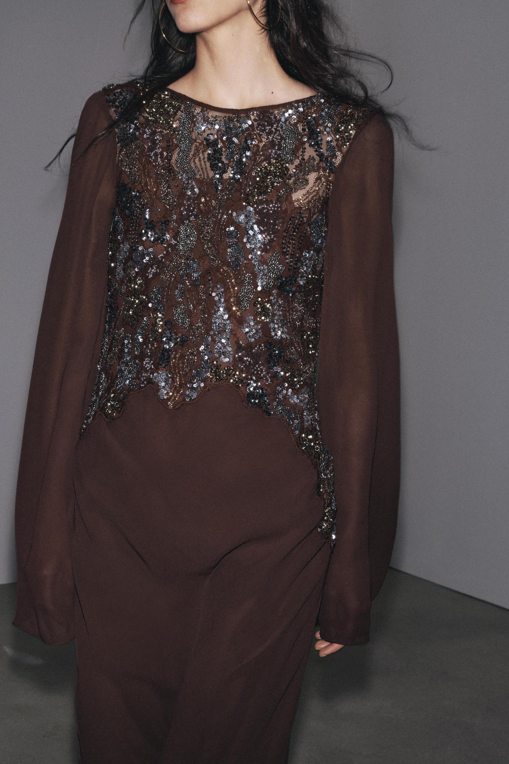 EMBROIDERED DRESS ZW COLLECTION Product Image