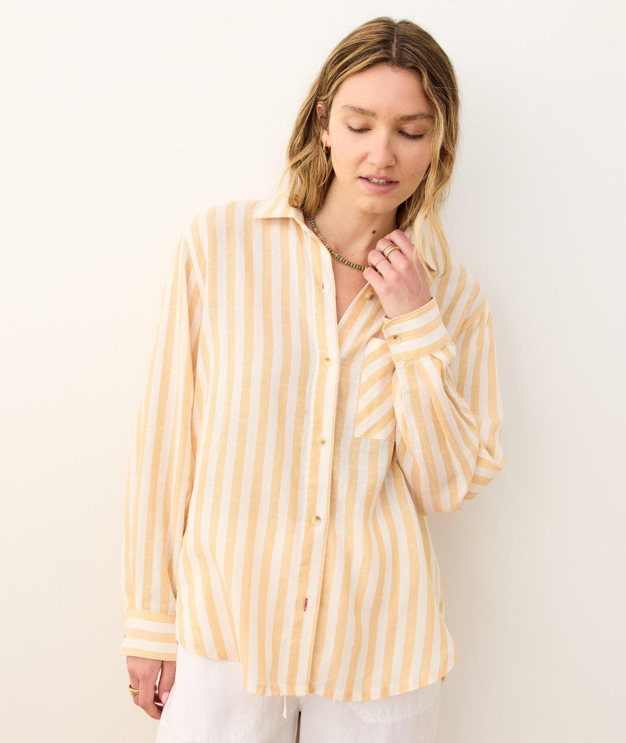 Jane Relaxed Linen Shirt Product Image