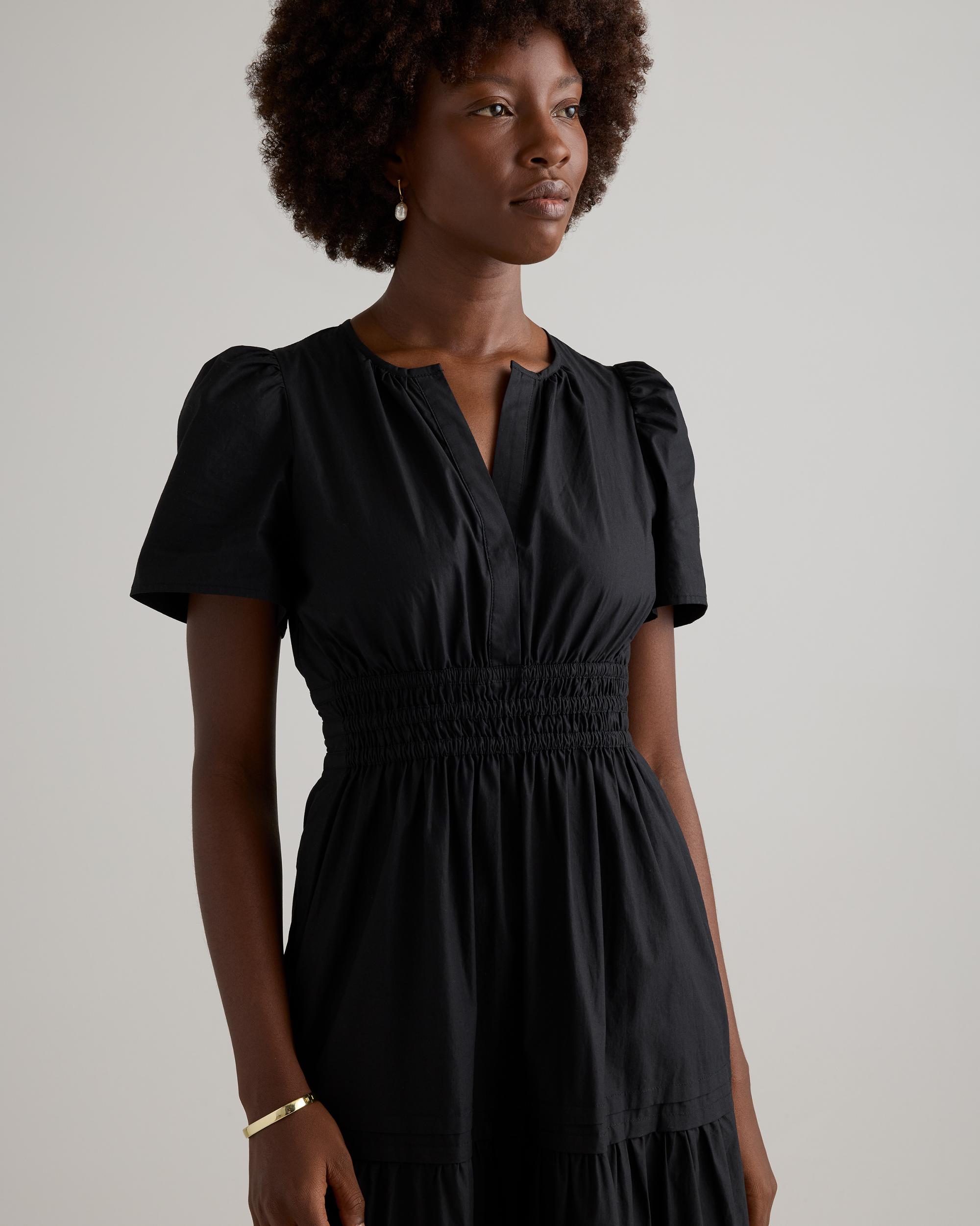 Quince | Women's Poplin Tiered Maxi Dress Size XS, Cotton Product Image