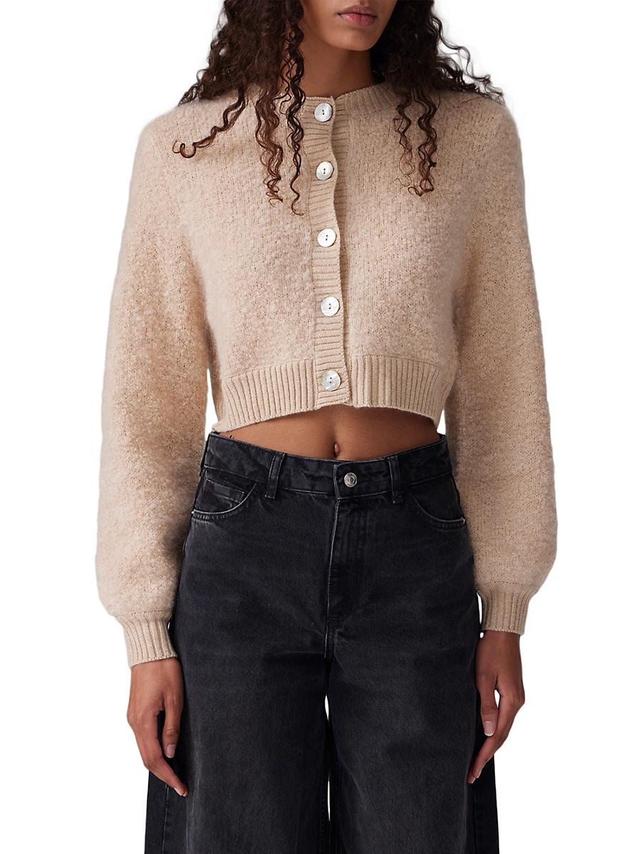 Womens Jackson Mohair Boucl Crop Cardigan Product Image