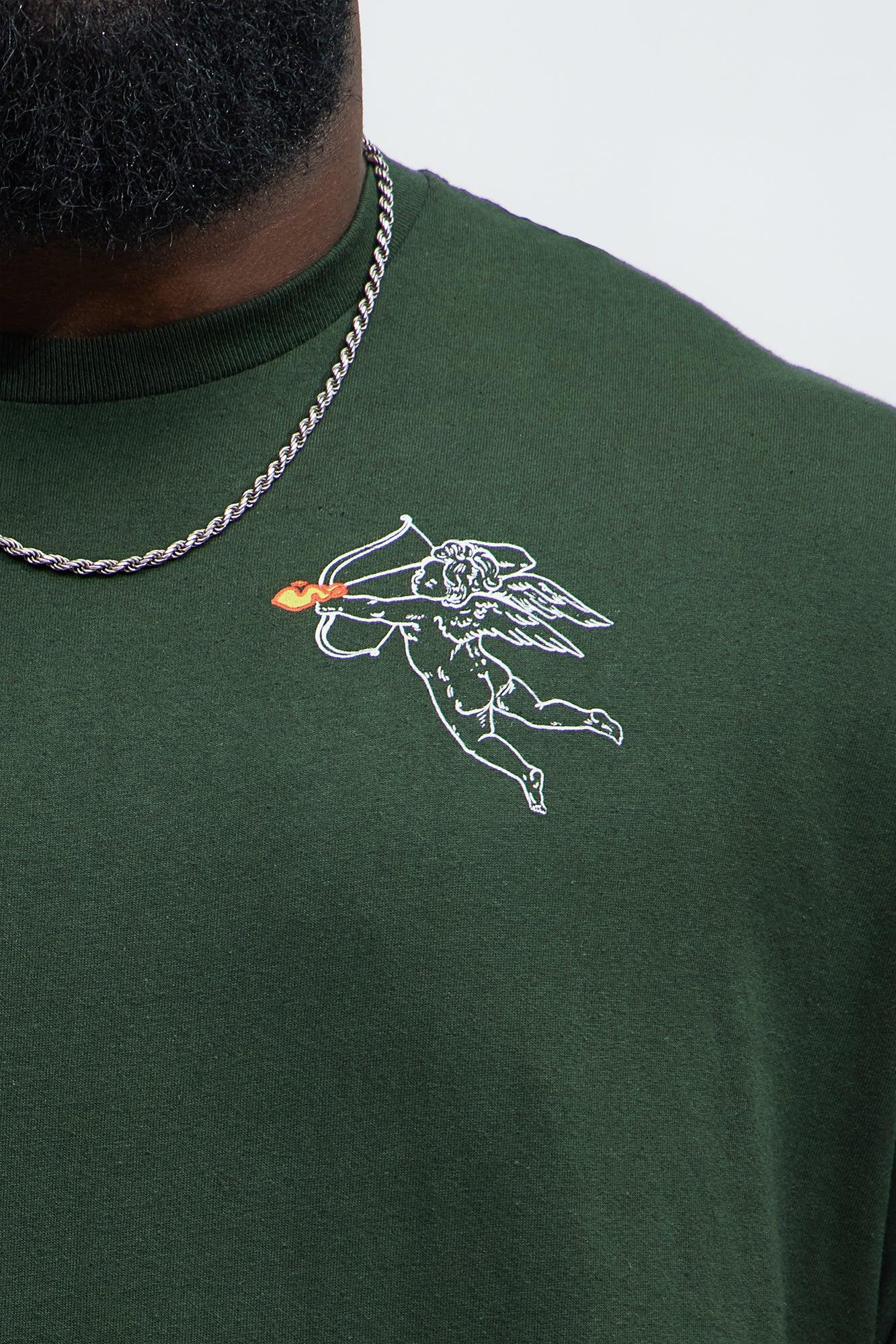 Luxury Is Hype Short Sleeve Tee - Hunter Green Product Image