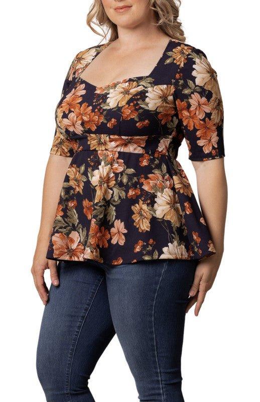 Posh Peplum Top - Plus Product Image