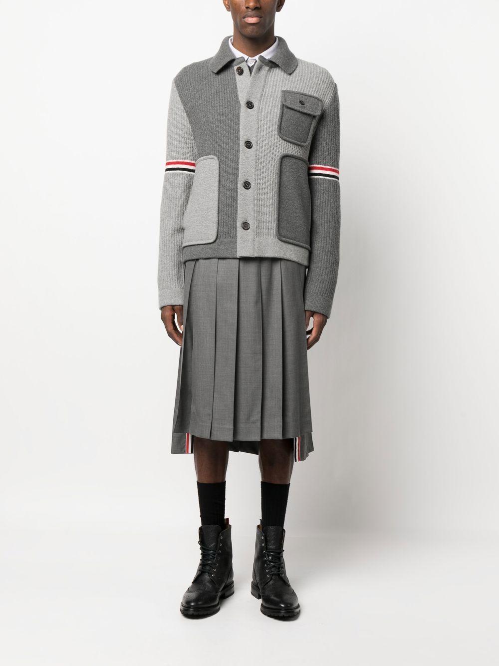 patchwork wool cardigan Product Image