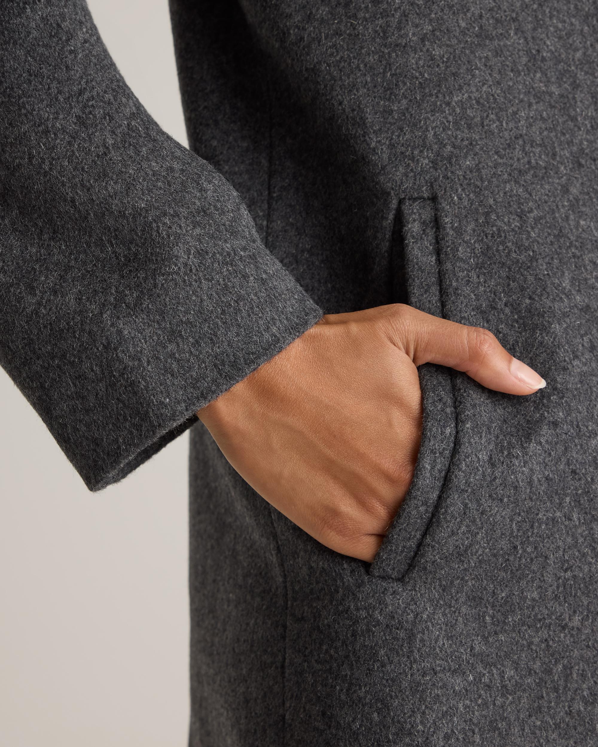 Quince | Women's Italian Wool Classic Single-Breasted Coat Wool/Nylon Product Image