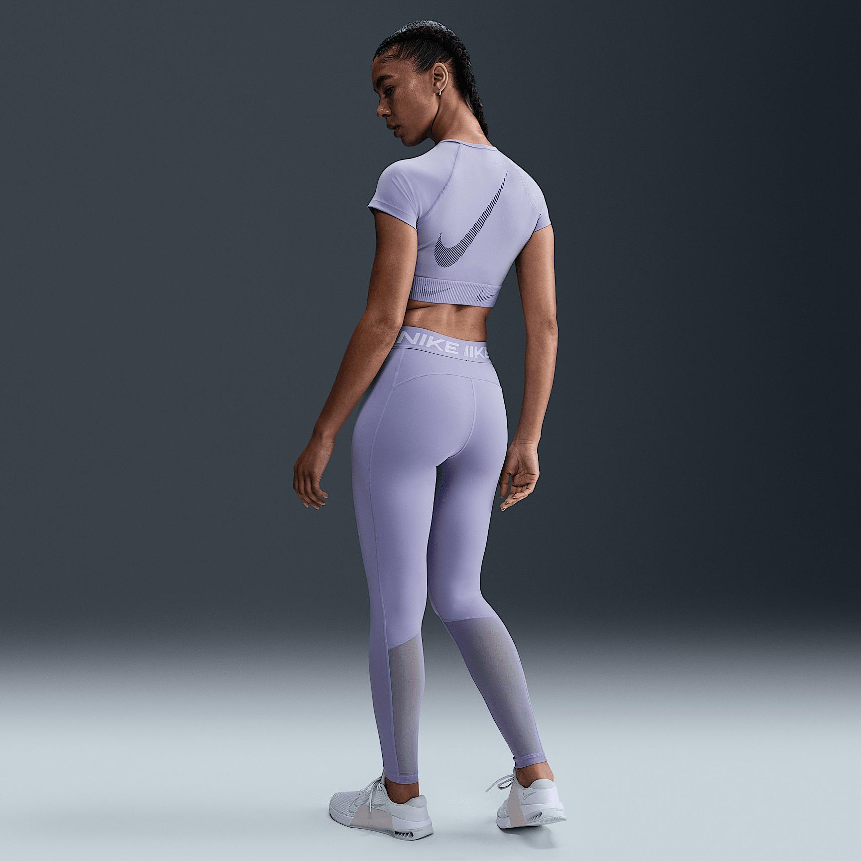 Womens Nike Pro 365 High-Waisted 7/8 Mesh Panel Leggings Product Image