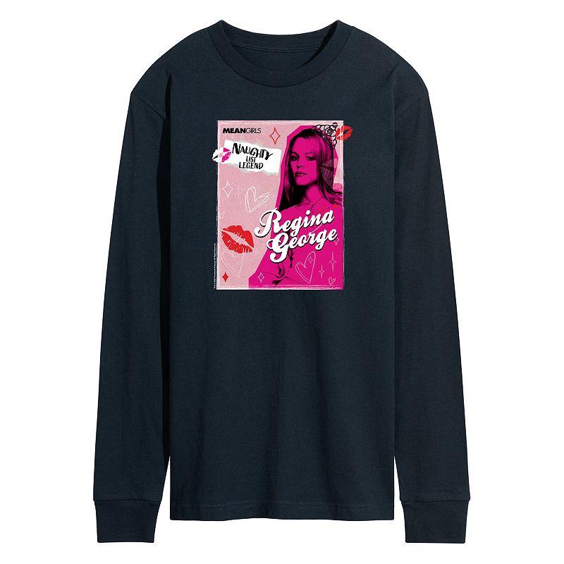 Men's Mean Girls Regina George Naughty List Long Sleeve Graphic Tee,  Product Image