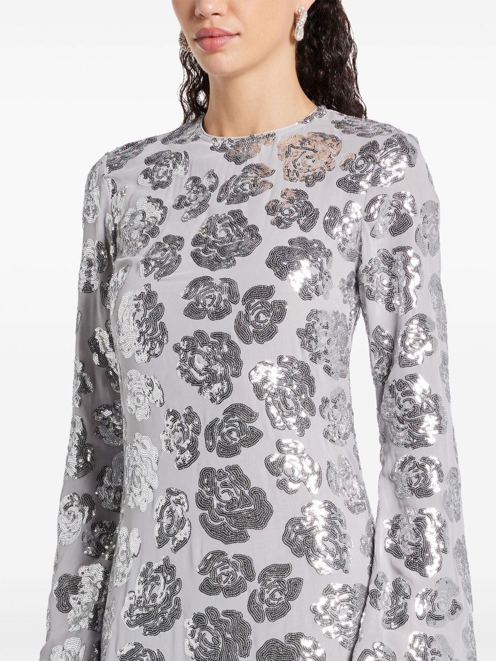 sequinned chiffon maxi dress Product Image