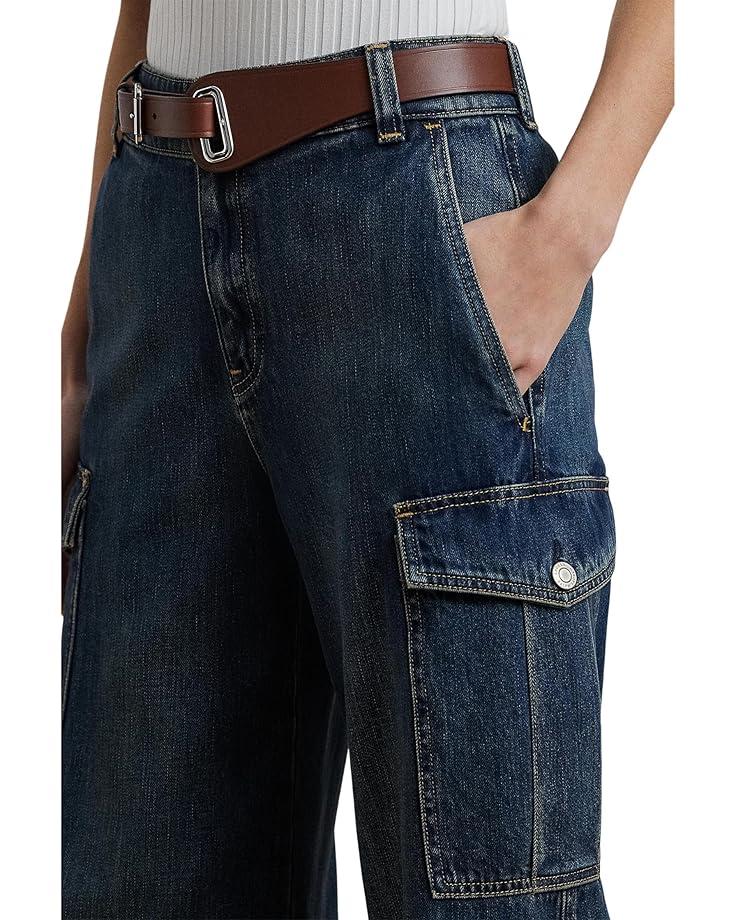 High-rise Pleated Wide-leg Jeans Product Image