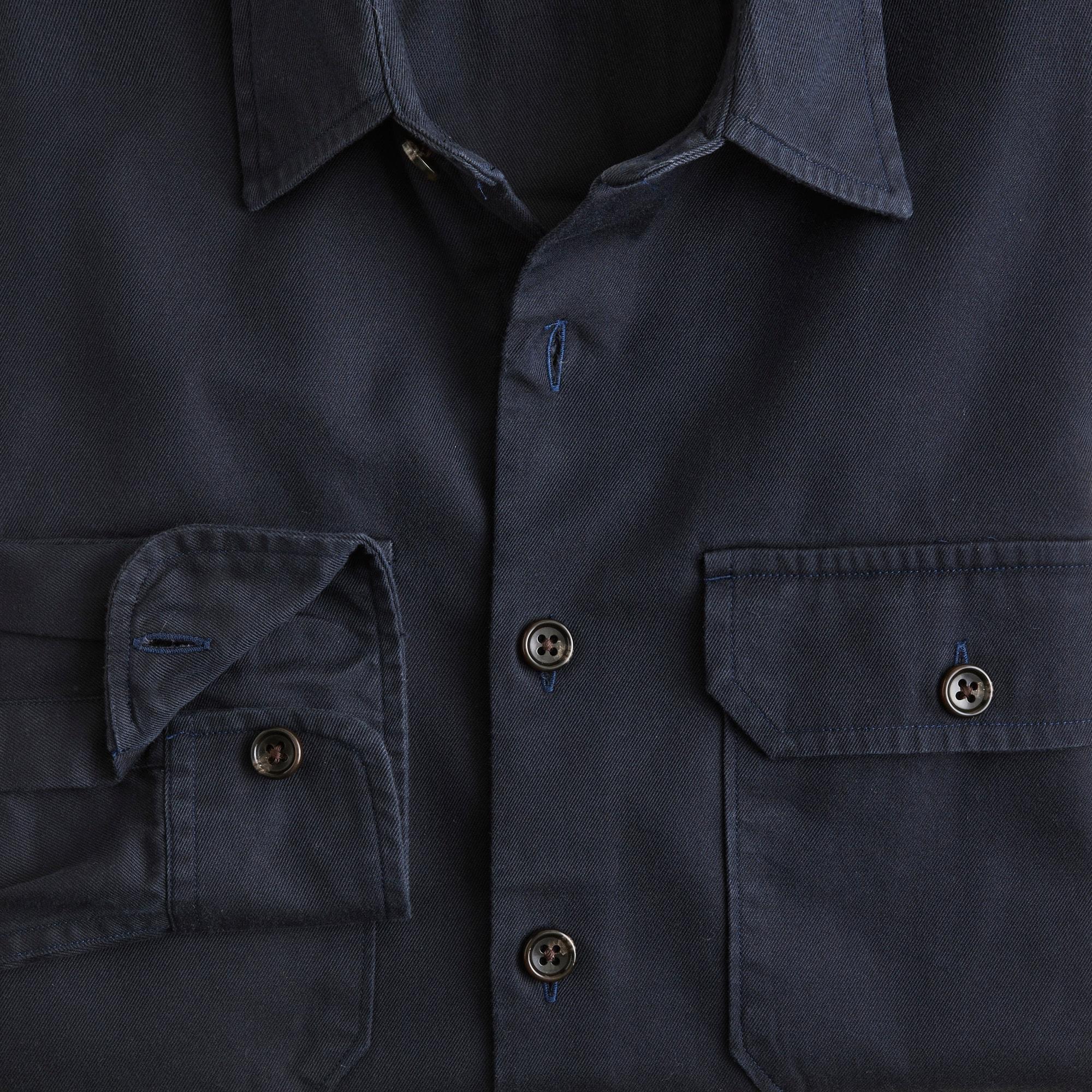 Twill workshirt in cotton-TENCEL™ lyocell blend Product Image