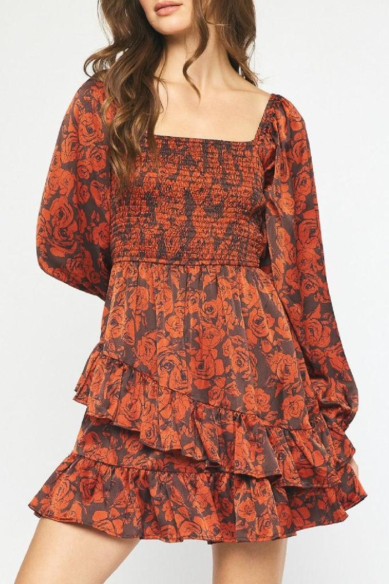 Diagonal Ruffle Dress Product Image