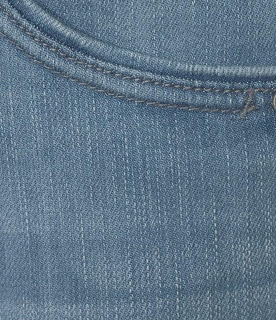 Democracy Plus Size #double;Ab#double;solution® Slim Straight High Rise Embroidered Cascading-D Back Pocket Jeans Product Image