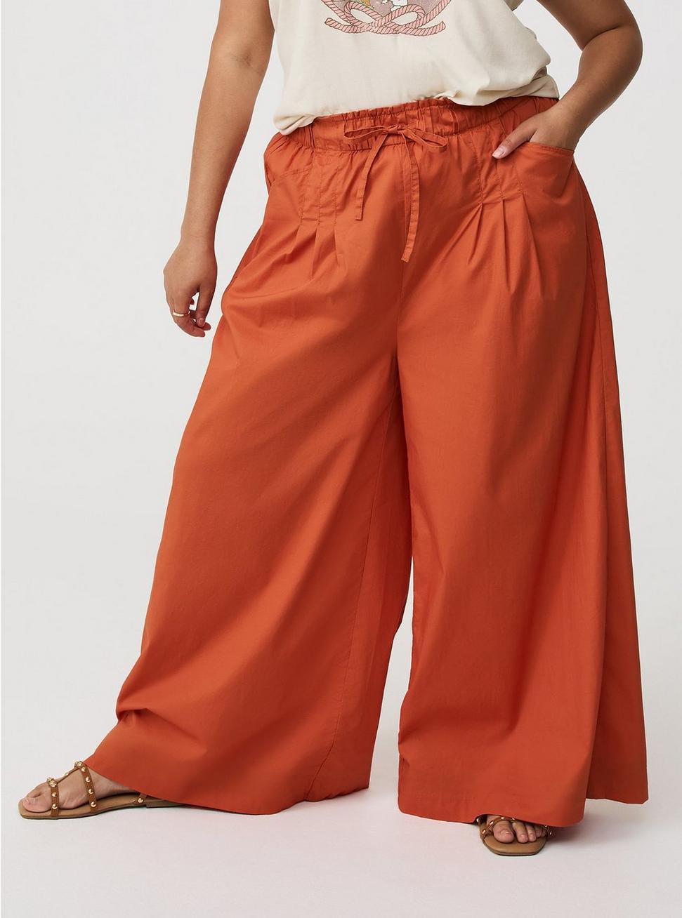 Pull-On Paper Bag Crop Pant Product Image