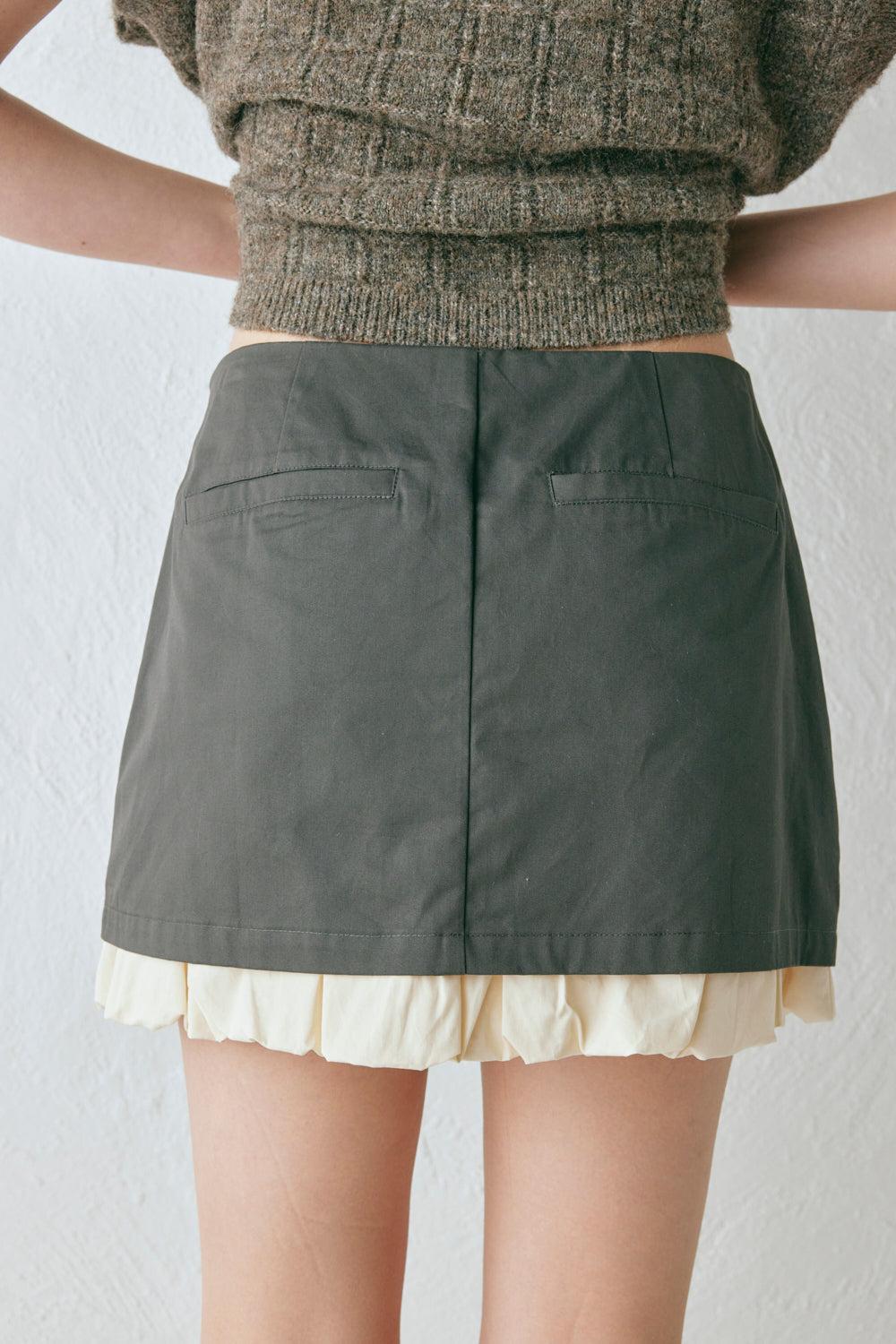 Lera Mini Skirt Charcoal Product Image