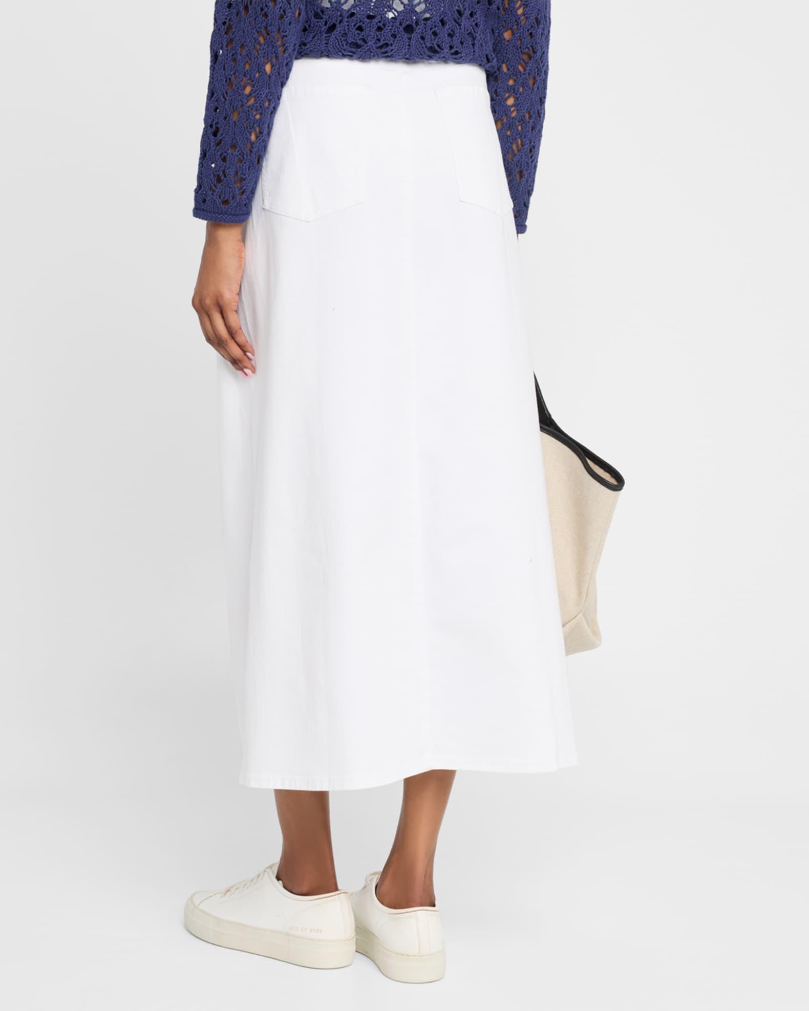 Organic Cotton Denim Midi Skirt Product Image