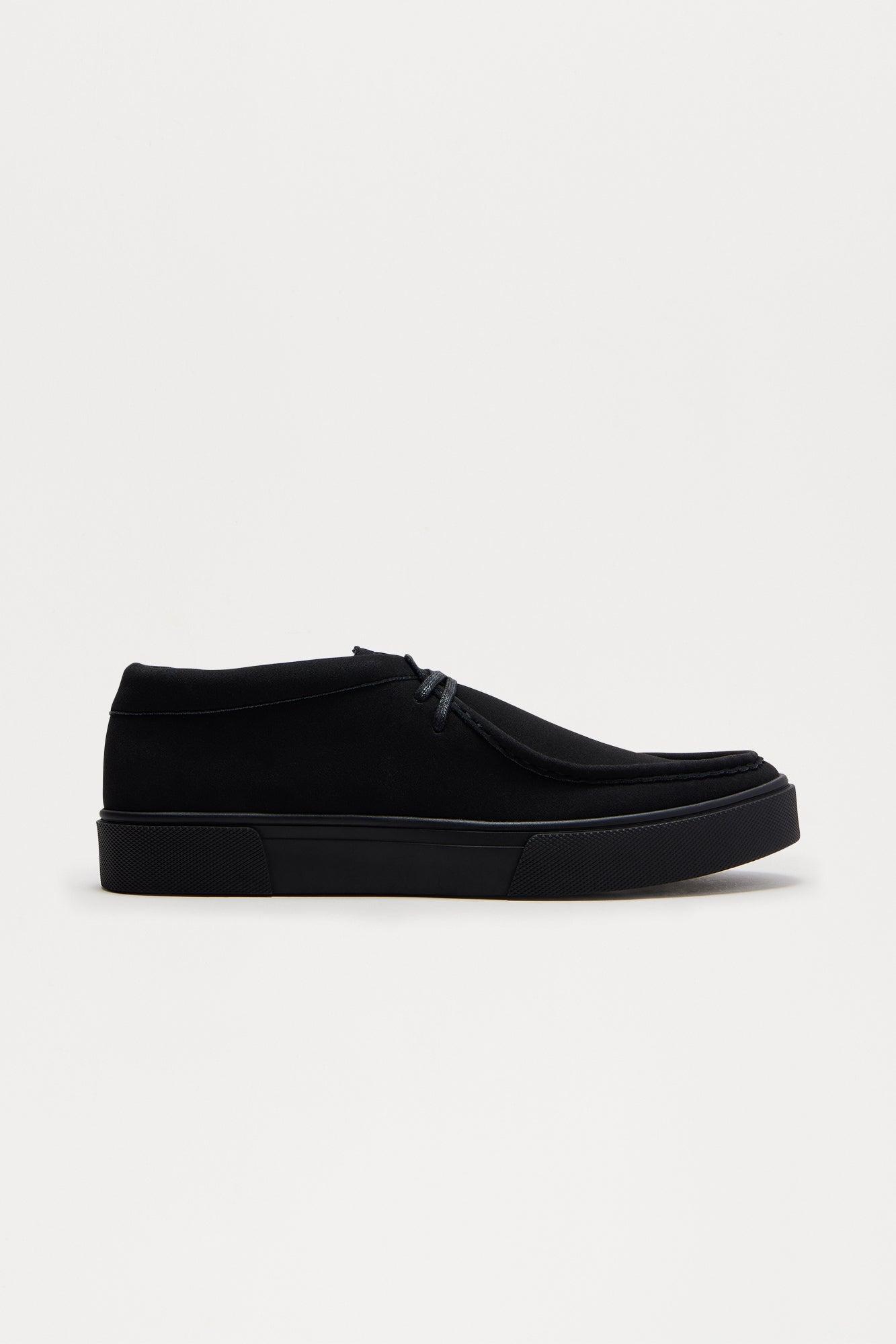 Lace Up Moccasin - Black Product Image