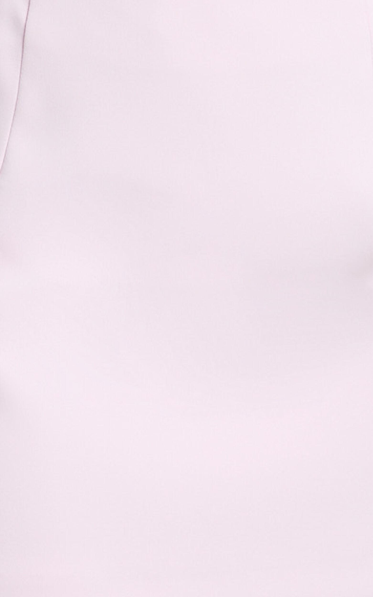 Mikey Mini Skirt - Mid Waisted Tailored A Line Skirt in Pink Product Image