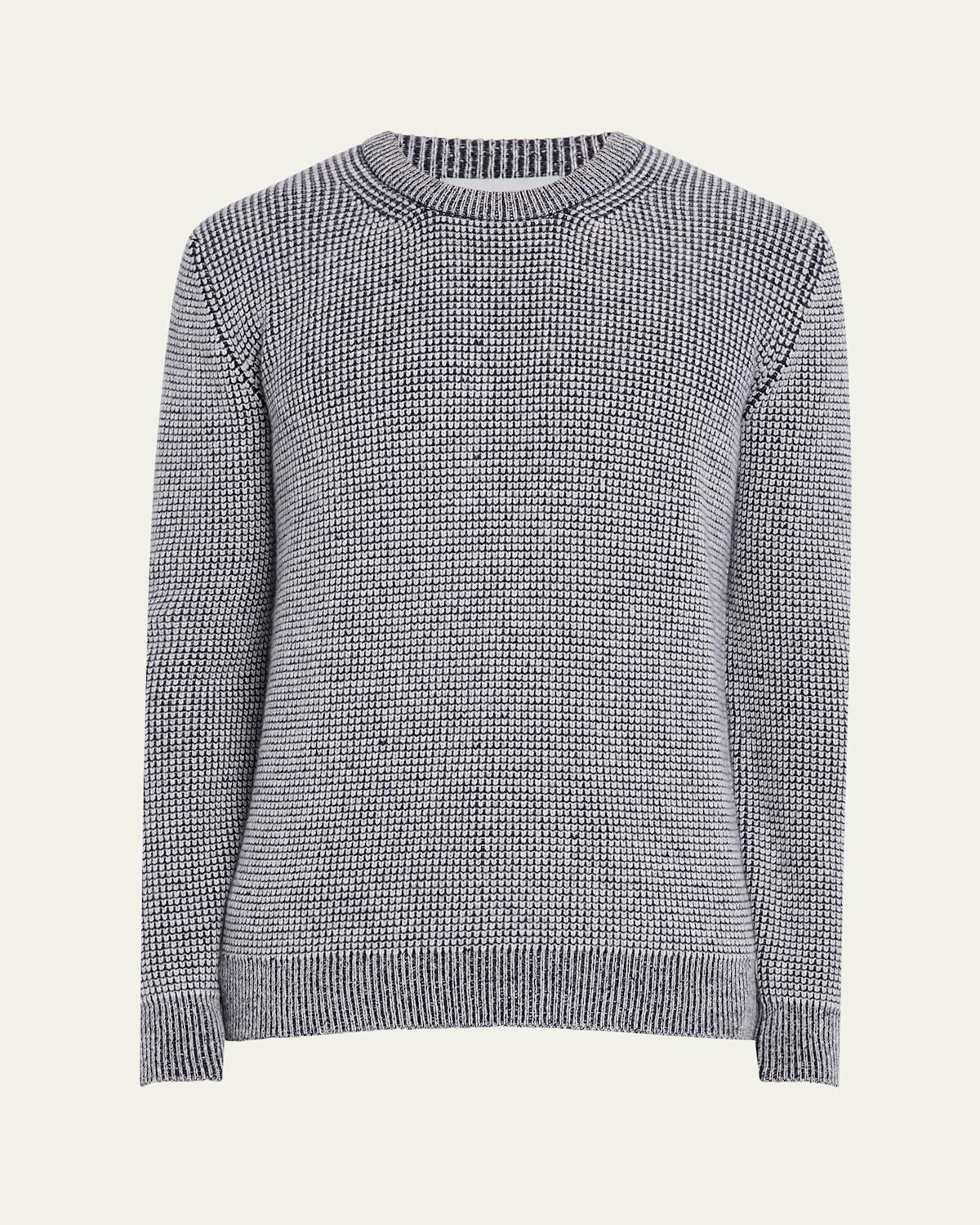 Mens Cashmere Novelty Knit Crewneck Sweater Product Image