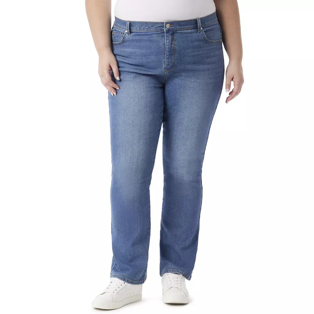 Plus Size Gloria Vanderbilt Amanda Original Boot Cut Jeans, Womens Product Image