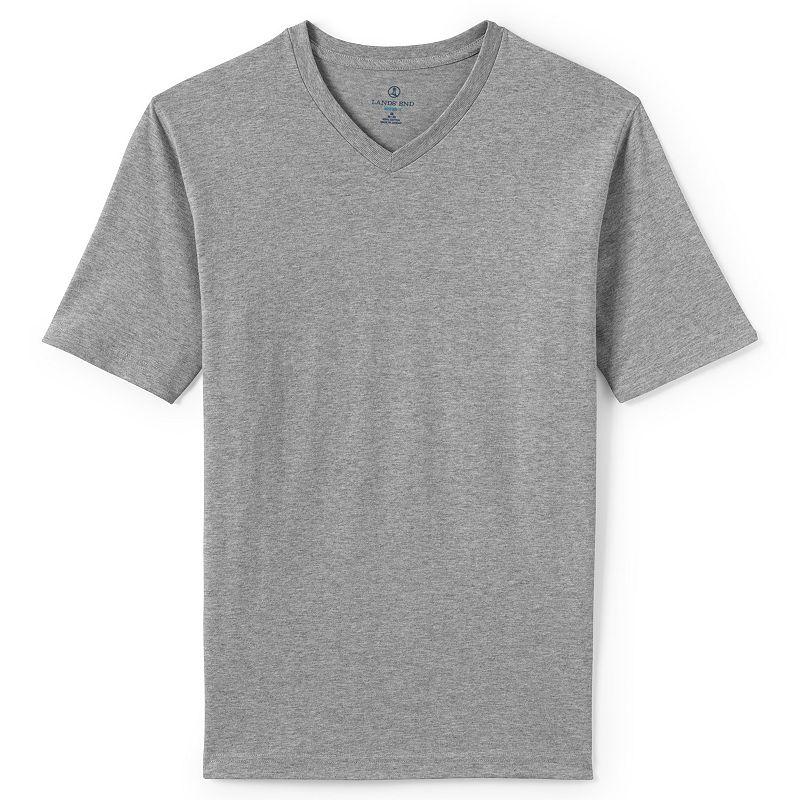 Men's Lands' End Super-T V-Neck Tee,  Product Image