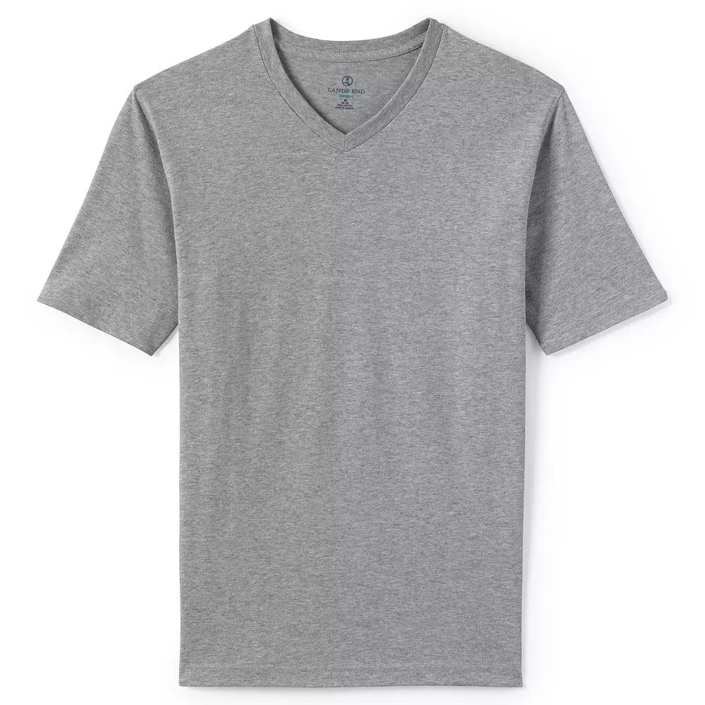 Men's Lands' End Super-T V-Neck Tee,  Product Image