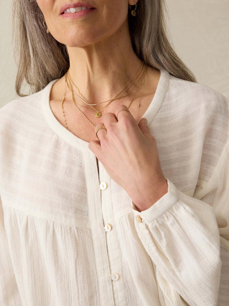 Lena Blouse - Egret Product Image