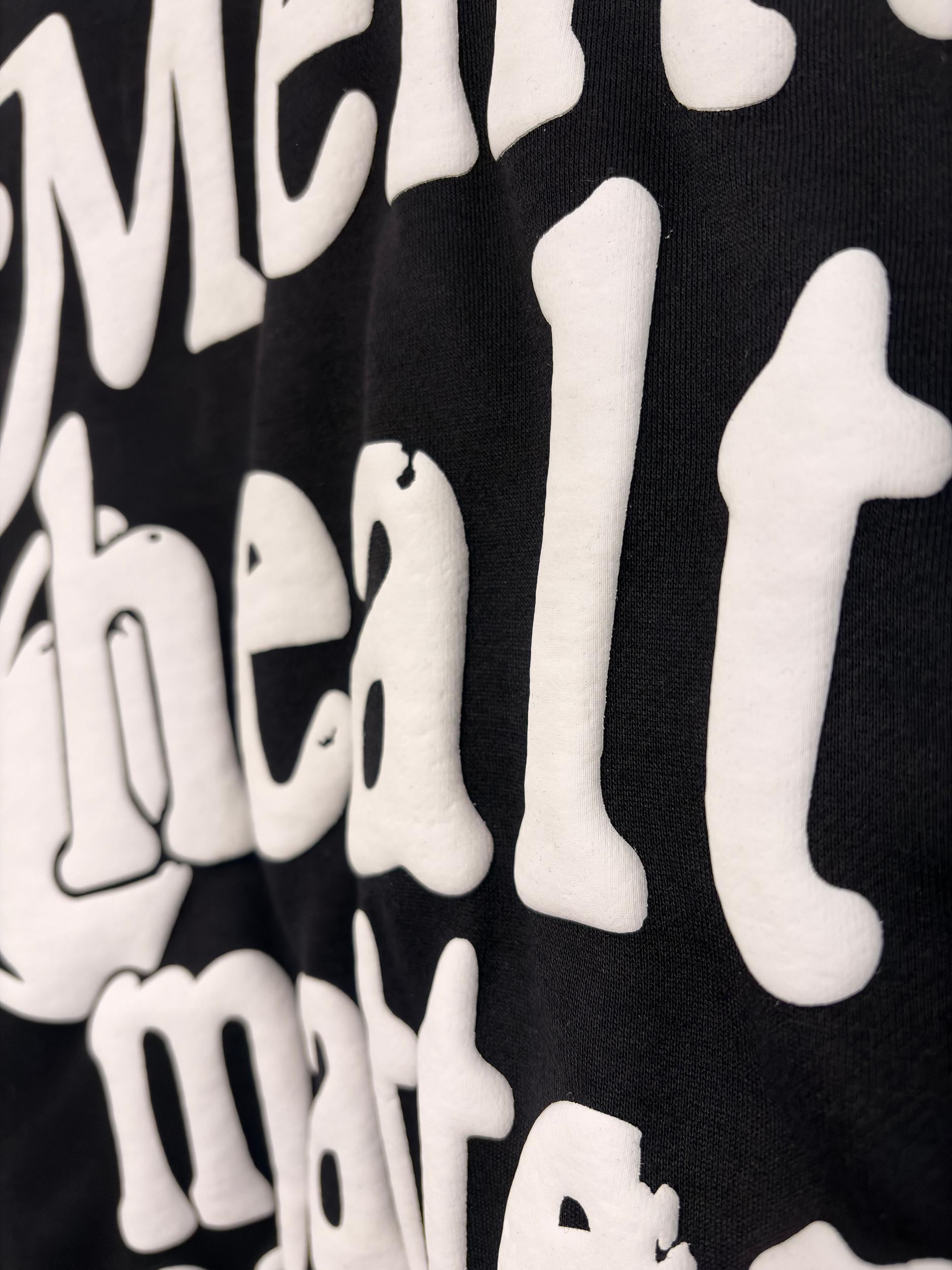 Sopula Puff Print Mental Health Matters Cropped Hoodie Product Image