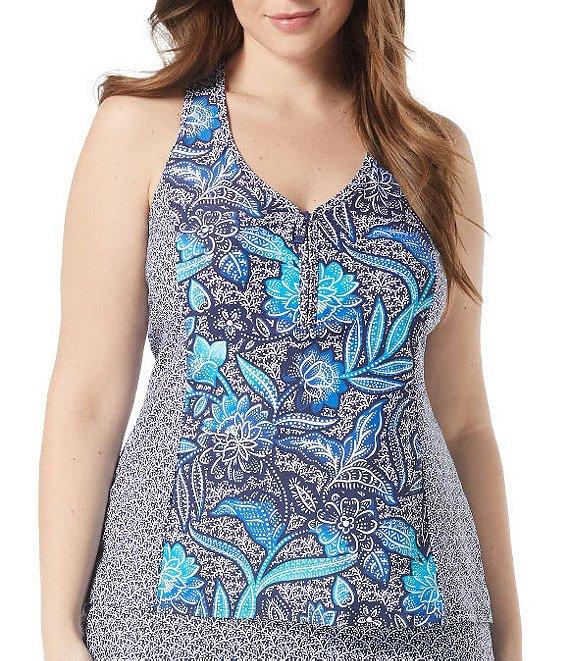 Beach House Plus Size Samoan Floral Emma Skort Swim Bottom Product Image