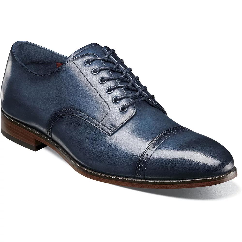 Stacy Adams William Men's Cap-Toe Leather Oxford Shoes, Size: 11, Blue Product Image