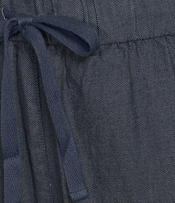 Eileen Fisher Petite Organic Cotton Indigo Dyed Twill Pull-On Pants Product Image