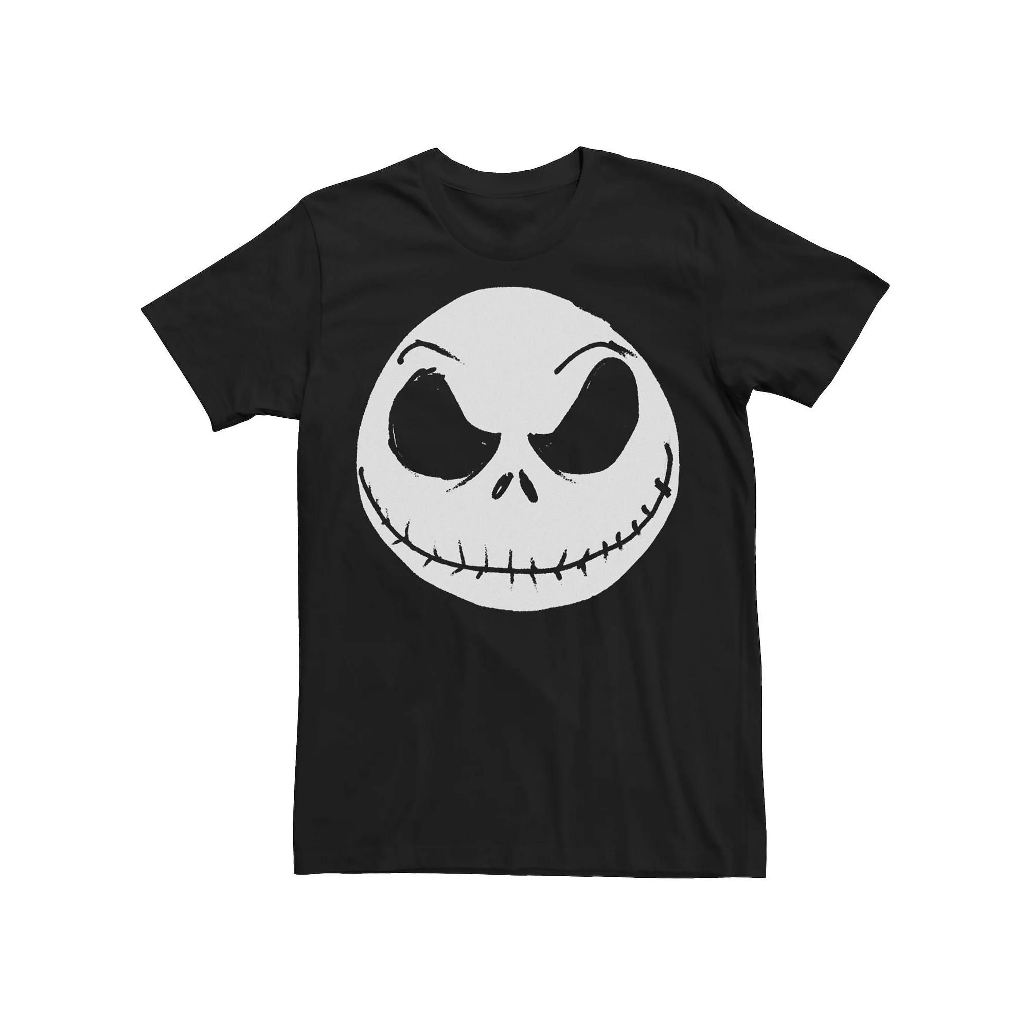 Disney's The Nightmare Before Christmas Jack Skellington Men's Face Tee,  Product Image