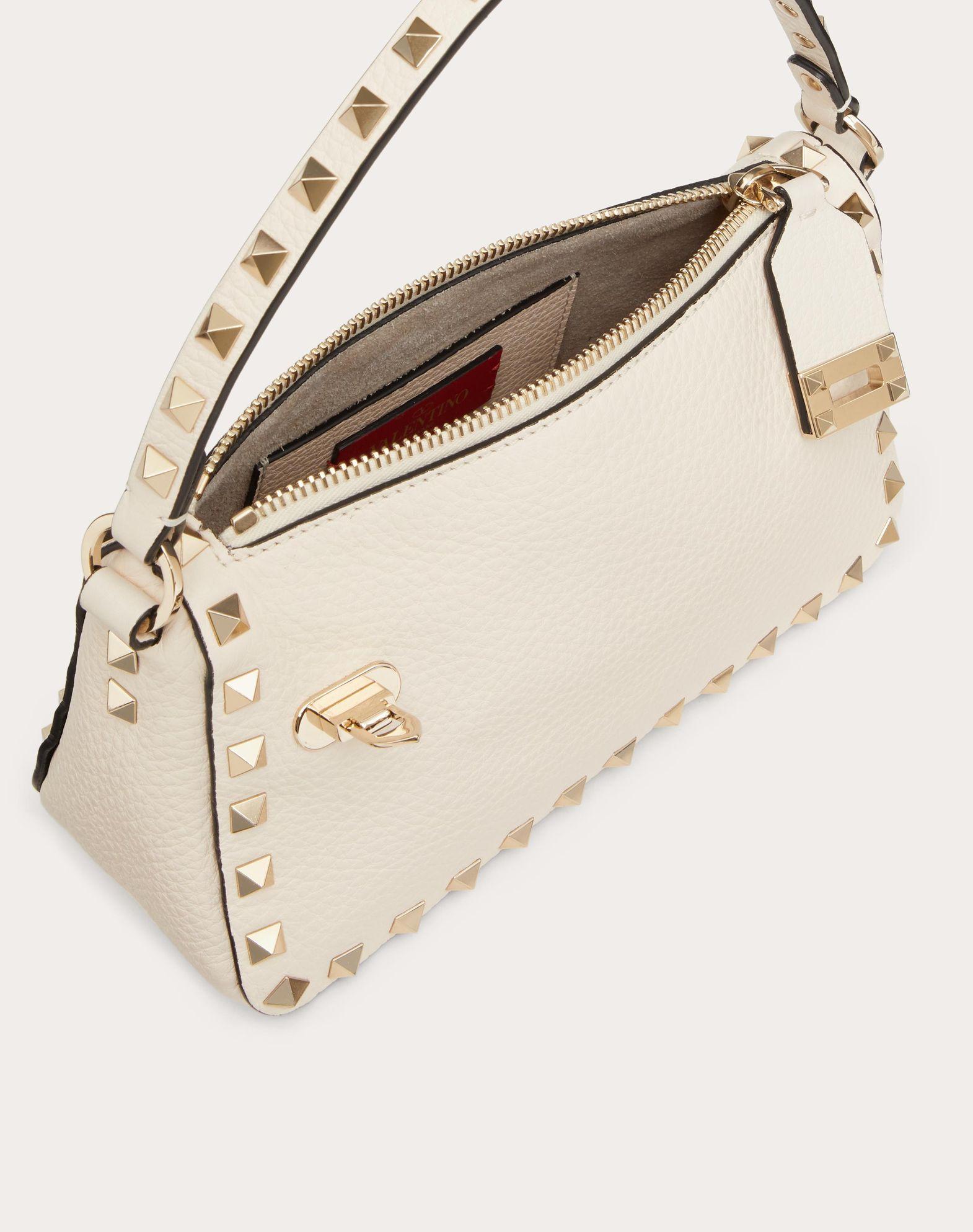 Small Rockstud Grainy Calfskin Crossbody Bag  Product Image