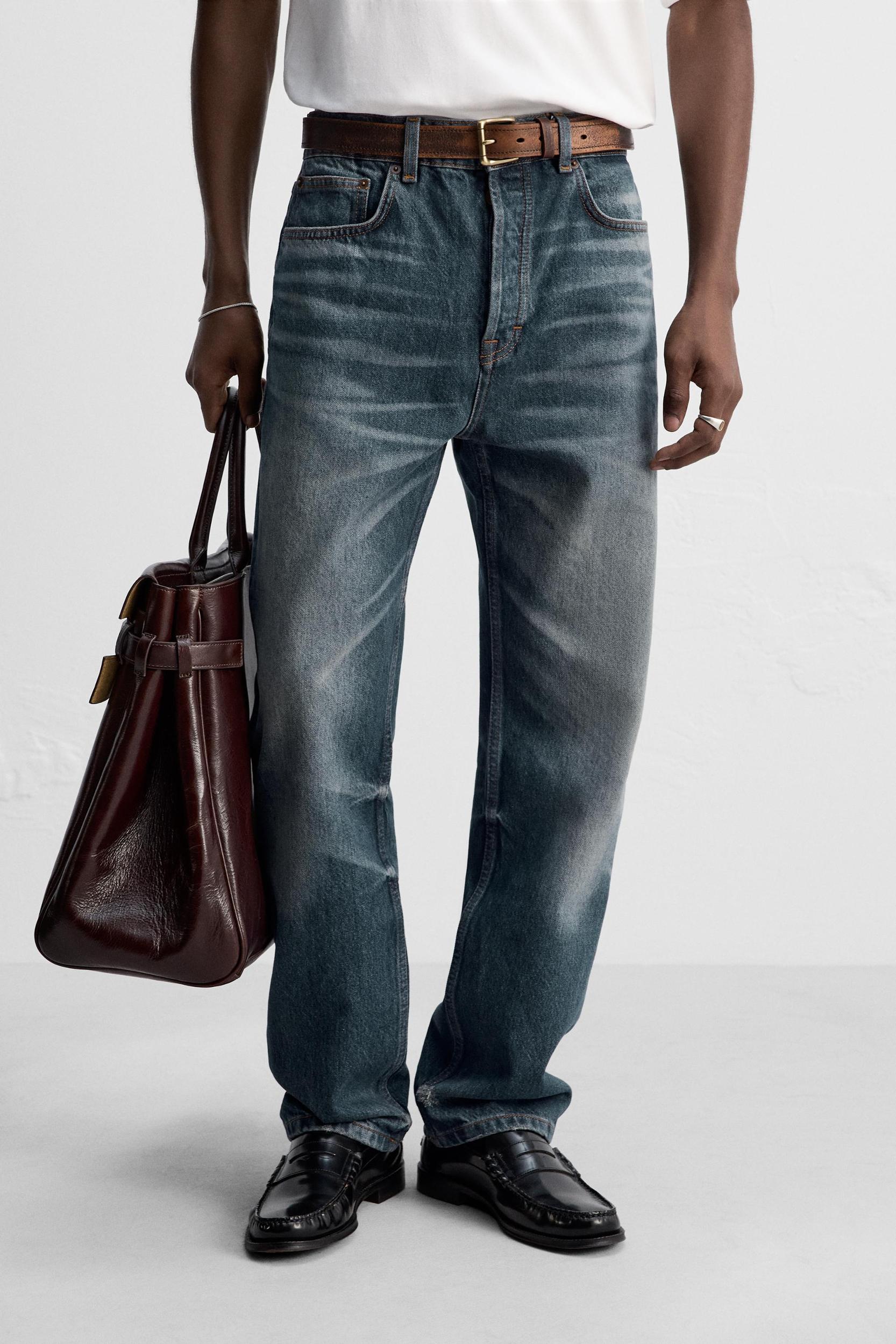 STRAIGHT ANKLE FIT JEANS Product Image