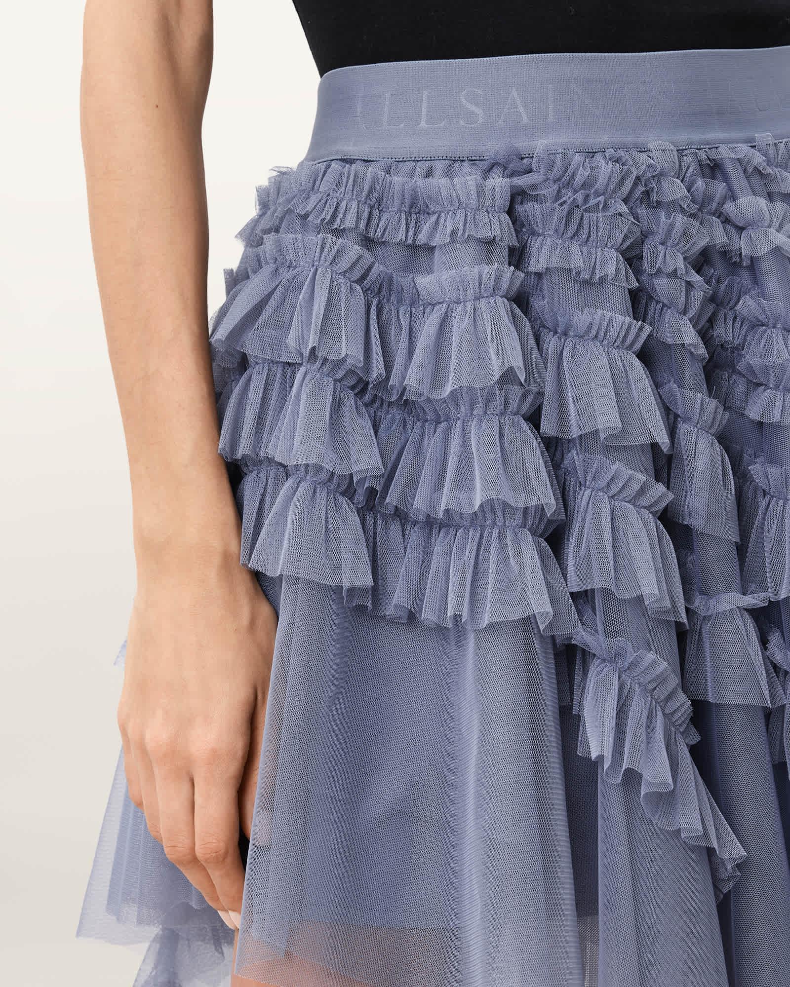 Jayde Ruffled Tulle Mini Skirt Product Image