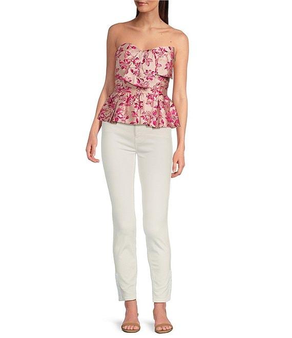 Lilly Pulitzer Kataleya Jacquard Strapless Bow Front Top Product Image