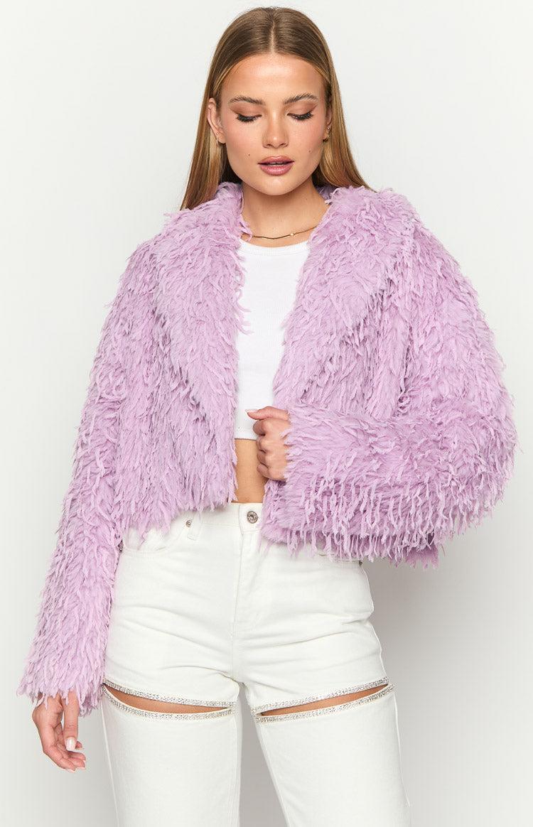 Amy Purple Fringe Jacket Product Image